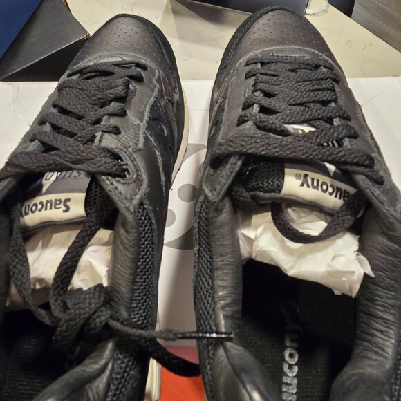 Saucony Shadow 5000 [S70848-3] Shoes BLACK Sneakers Leather Mens Size 10.5 NEW - Picture 7 of 9